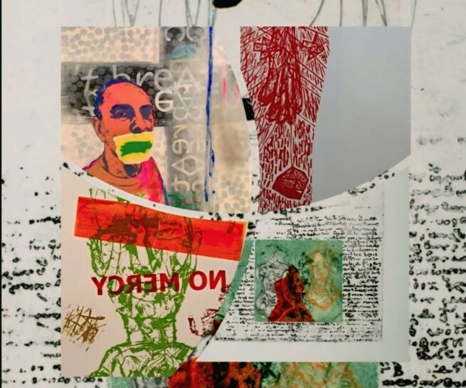 painting with collage