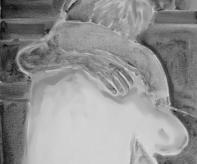 painting with people hugging