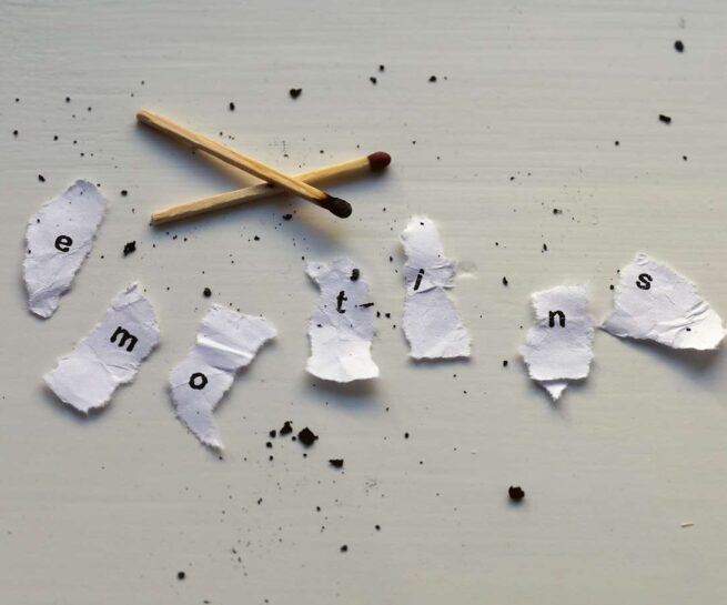 matches with destroyed or burned notes writing emotions