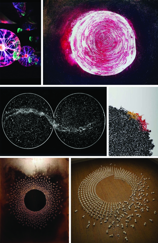 collage of 6 photos showing different circles