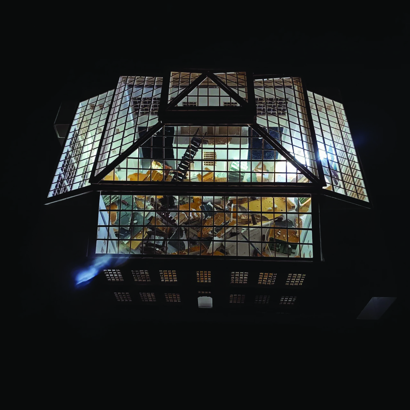 model of a glass house